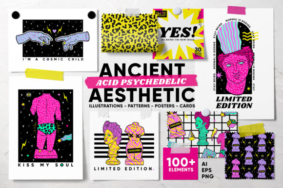 Acid Psychedelic Ancient Aesthetic: A Practical Guide to Blending Classical Form with Trippy Modernity