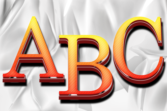 Alphabet Letter Numbers Graphic Design