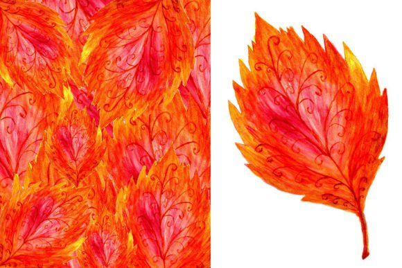 Autumn Leaf in Watercolor: A Versatile Artistic Element