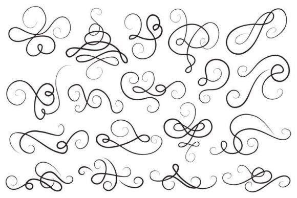 Calligraphy Design Elements: Elevating Your Projects with Elegant Linear Curves