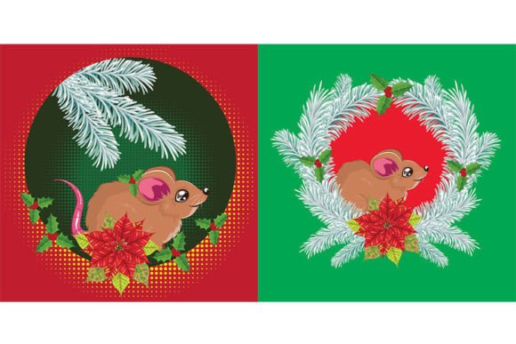 Christmas Brown Rat Greetings: Festive Holiday Designs
