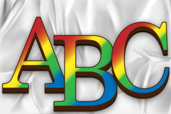 Colorful Alphabet Letter Numbers