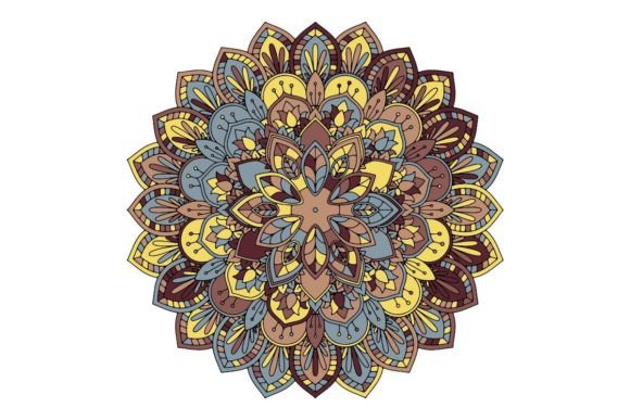 Colorful Mandala: A Versatile Asset for Professional Design Projects