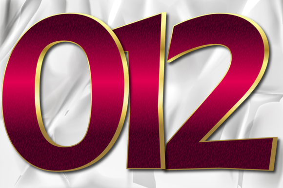 Evaluating the PNG Images Numbers Graphic Golden Line for Professional Design Projects