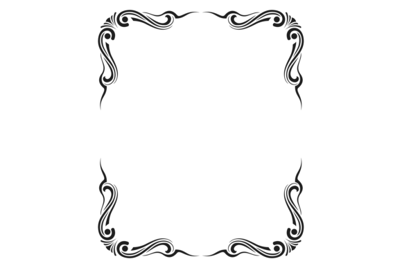 Flourish Ornate Corners. Calligraphic De: Elevating Your Visual Projects with Timeless Elegance