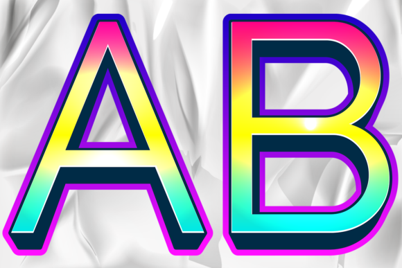 Graphic Design Effect Letter Number