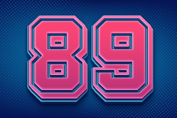 Graphic Image Design Numbers Vector File