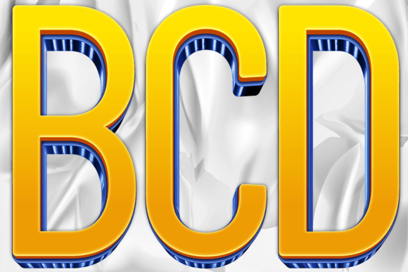 Letters Numbers Blue Shiny Layer Styles for Graphic Design