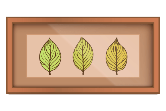 Navigating the Choice: Three Leaves Picture in Wooden Frame for Modern Interiors