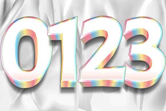 Number Design PNG Transparent Background