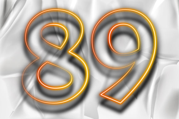 Numbers Design Style Transparency Shadow