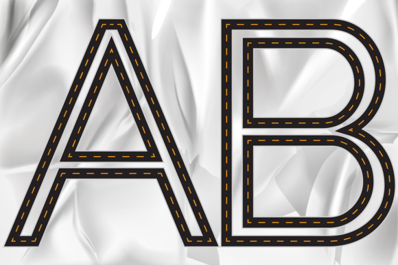 PNG Letters Number Sewing Style Effect
