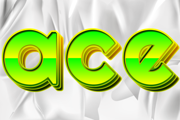 PNG Letters Numbers Color Bright Yellow