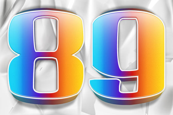 PNG Number Color Gradient Numbers Vector