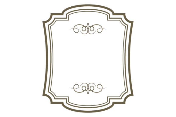 Retro Sticker Template: Blank Text Decor Evaluation