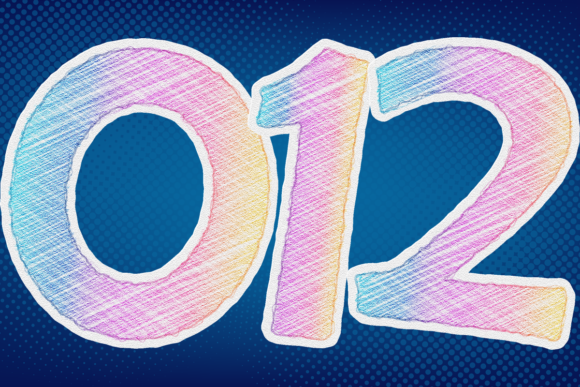 Stickers Numbers Design Number Scratch: Elevating Your Visual Projects with Decorative Typography