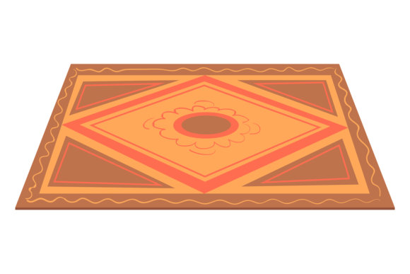 Textile Carpet with Color Ornament: The Timeless Intersection of Craft and Digital Design