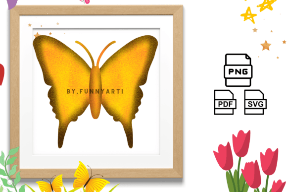 The Artistic and Commercial Value of the Golden Glitter Butterfly Vector Collection