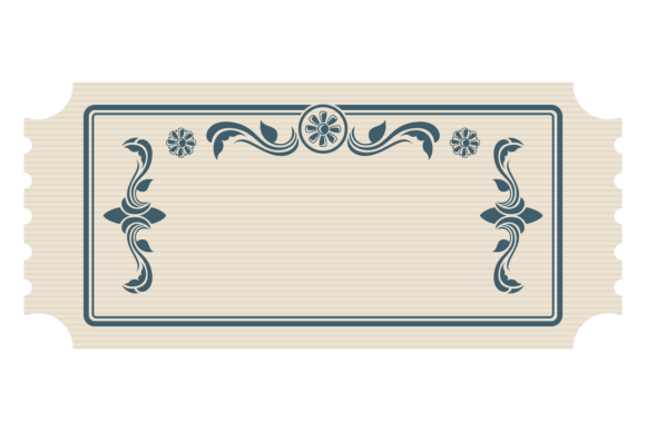 Vintage Paper Coupon Template. Retro Dec