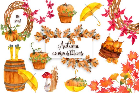 Watercolor Fall Pumpkin Clipart: The Ultimate Asset for Your Autumn Sublimation Projects